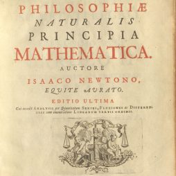 Isaac Newton: Philosophiae naturalis principia mathematica - Titelblatt