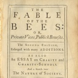 Bernard de Mandeville: The fable of the bees - Titelblatt