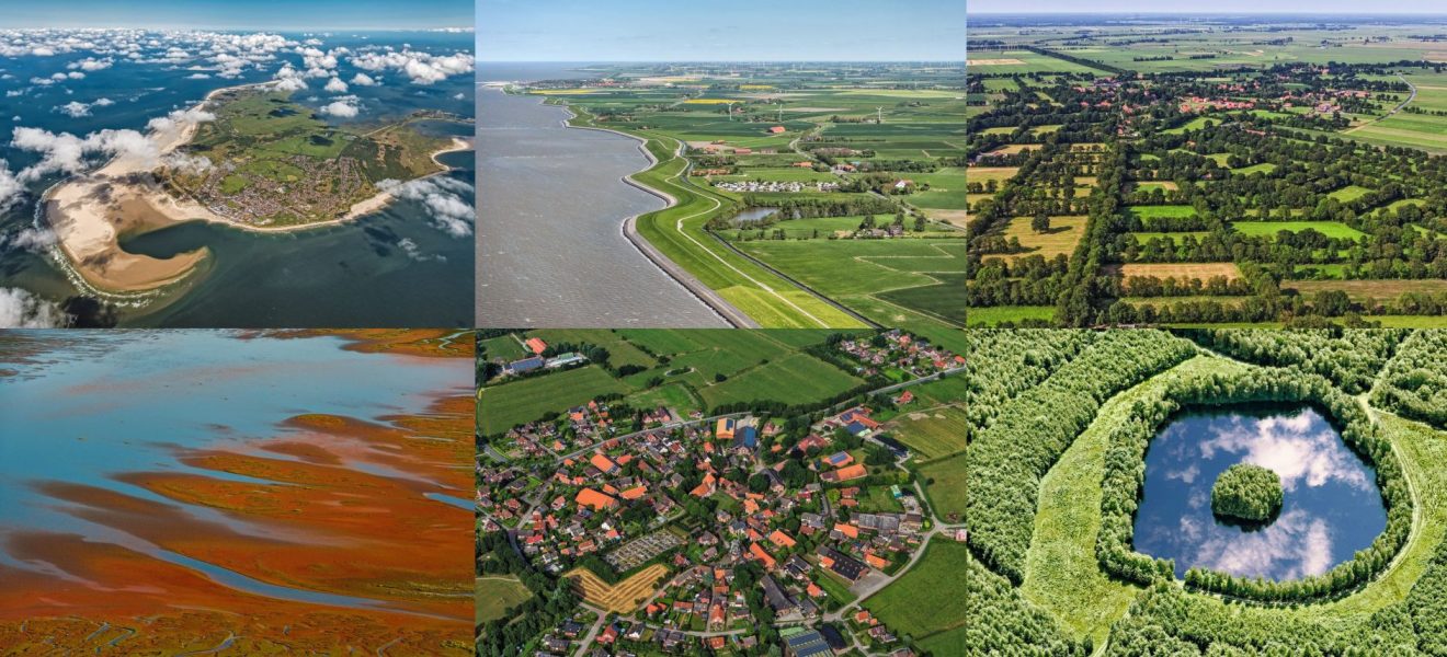 Martin Stromann: Ostfriesische Landschaften (6 Luftaufnahmen)