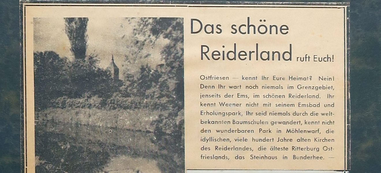 Hermann Eggen: Ostfreesland ; Band 7: Das schöne Reiderland ruft Euch! Leer und seine wundervolle Umgebung müßt Ihr auch besuchen! - Umschlag