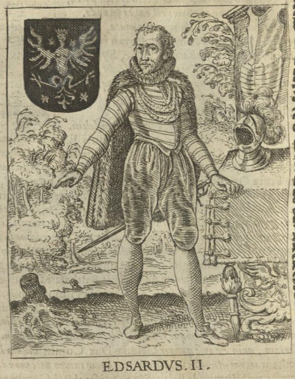 Edzard II. (Graf von Ostfriesland) - Kupferstich aus Hamconius: Frisia seu De Viris rebusque Frisiae illustribus