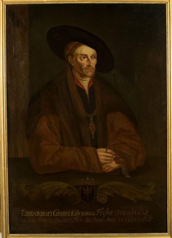 Edzard I. (Graf von Ostfriesland) - Porträt im Ständesaal der Ostfriesischen Landschaft (Kopie aus dem 19. Jahrhundert)