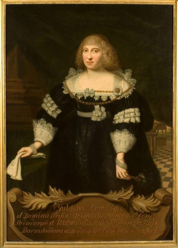 Juliane (Gräfin von Ostfriesland) - Porträt im Ständesaal der Ostfriesischen Landschaft (Kopie aus dem 19. Jahrhundert)