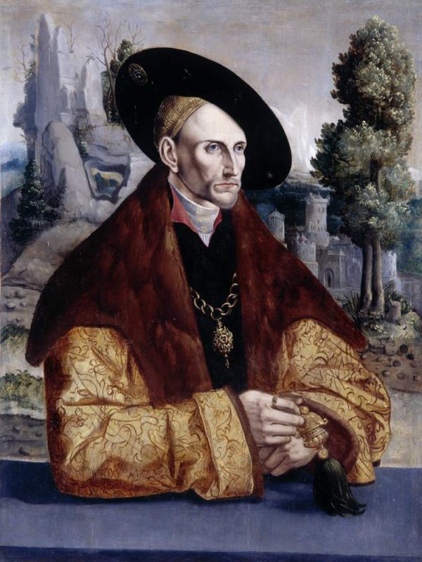 Edzard I. (Graf von Ostfriesland) - Porträt im Besitz des Musée des Beaux-Arts Dijon (nach J. C. van Oostsanen, um 1520)