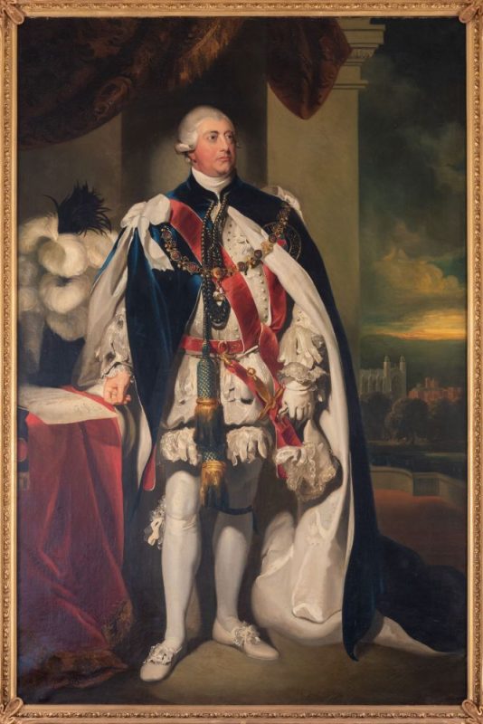 Georg III. (König von Großbritannen und Irland sowie Hannover) - Porträt im Auricher Schloss (19. Jahrhundert)