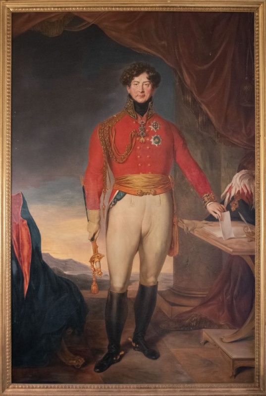 Georg IV. (König von Großbritannen und Irland sowie Hannover) - Porträt im Auricher Schloss (19. Jahrhundert)