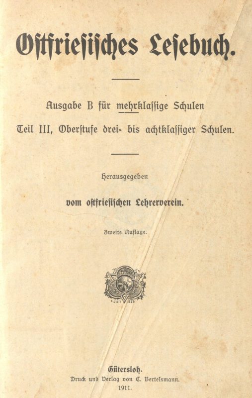 Ostfriesisches Lesebuch - Titelblatt