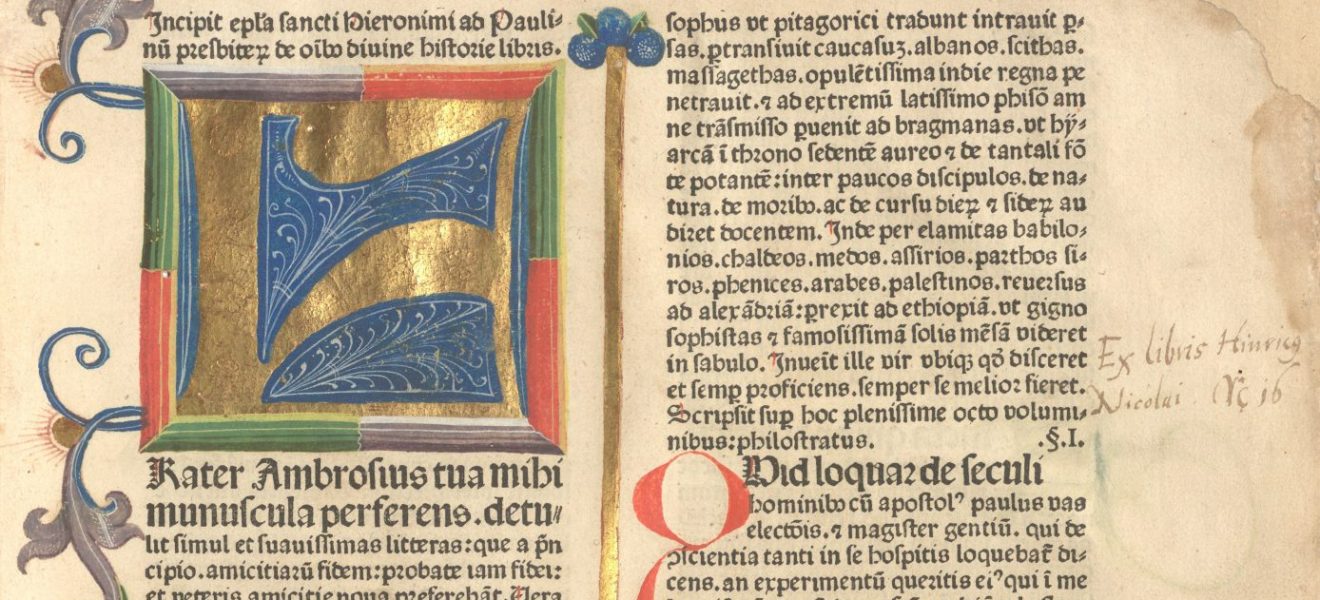 [Biblia latina] (gedruckt in Nürnberg durch Anton Koburger 1480) - Erste Textseite