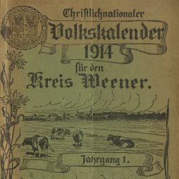 Christlich-Nationaler Volks-Kalender für's Rheiderland - Umschlag