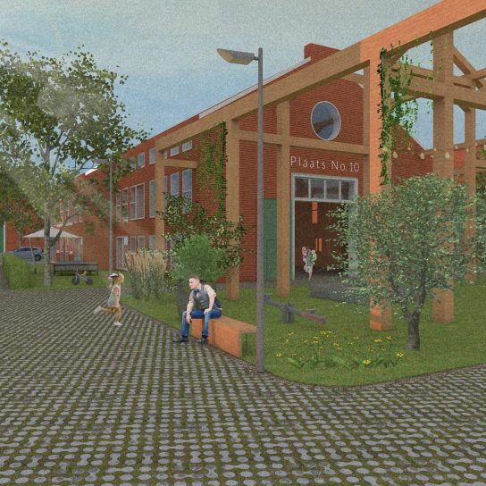 Hanna Bergmann: Bauen in Ostfriesland ; Teil 2: Visionen für einfaches Bauen im globalen Wandel auf dem Geländer der ehemaligen Blücher-Kaserne in Aurich, Seite 29: Modell Plaats No. 10 Hanna Bergmann: Bauen in Ostfriesland ; Teil 2: Visionen für einfaches Bauen im globalen Wandel auf dem Geländer der ehemaligen Blücher-Kaserne in Aurich, Seite 29: Modell Plaats Nummer 10