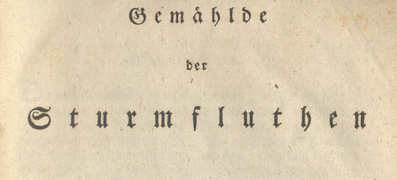 Fridrich Arends: Gemählde der Sturmfluthen vom 3. bis 5. Februar 1825 - Titelblatt