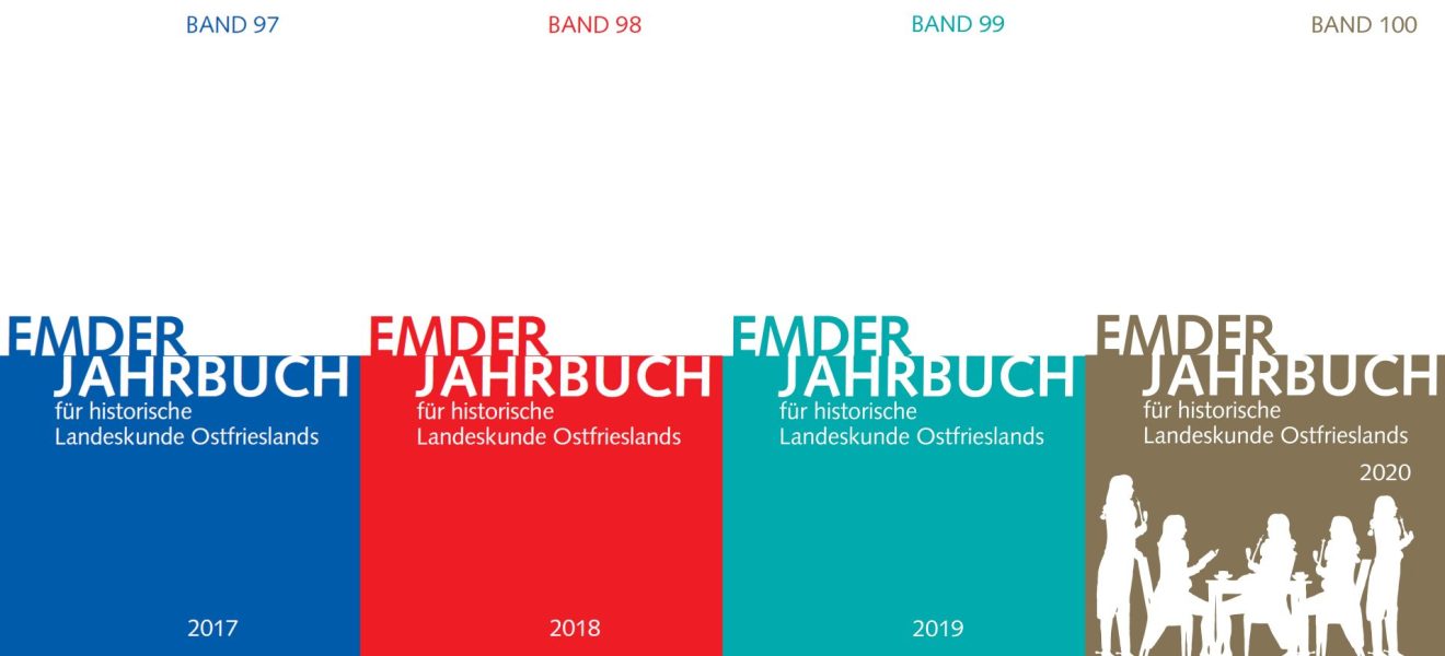 Emder Jahrbuch, Bände 97 (2017) - 100 (2020) - Umschläge
