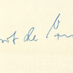 Gernot de Vries: Lamke Pannkook un hör Lü - Autogramm des Verfassers