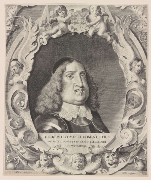 Ulrich II. (Graf von Ostfriesland) - Kupferstich-Porträt im Besitz des Herzog Anton Ulrich-Museums, Braunschweig (P. Holsteyn nach A. Sadeler)