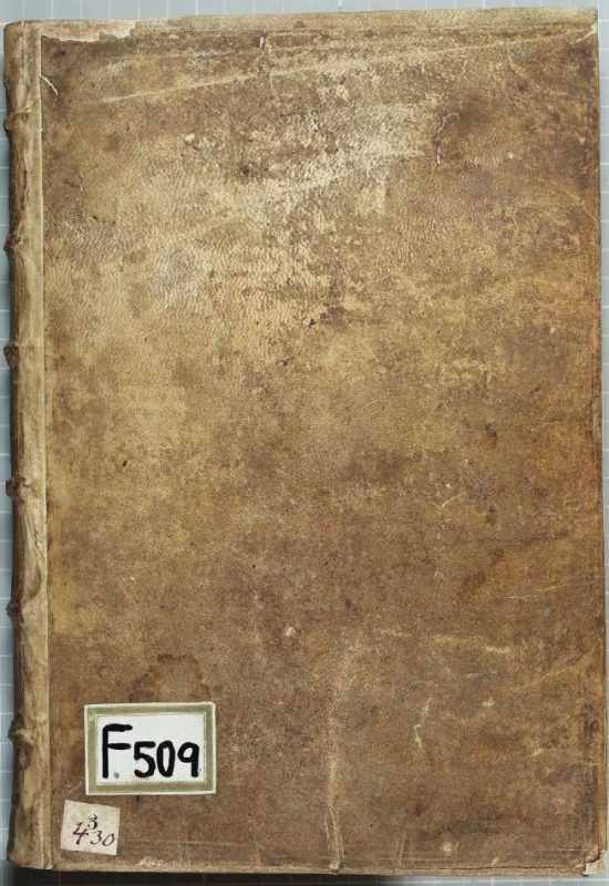 Restauriertes Buch F 509 - Einband