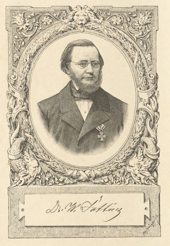 Wübbe Ulrichs Jütting - Porträt aus: "Feierstunden. Gedenkbuch für deutsche Lehrer. Zum Besten des Jütting-Denkmals" (A. Krüger)
