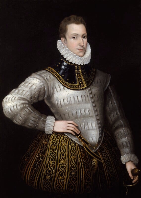 Sir Philip Sidney - Porträt aus der National Portrait Gallery London (nach Antonis Mor)