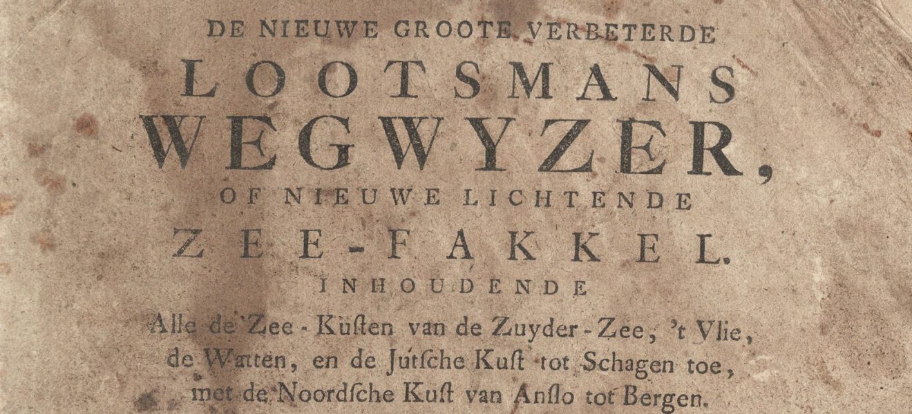 Claas J. Vooght: De nieuwe groote verbeterde lootsmans wegwyzer, of nieuwe lichtende zee-fakkel - Titelblatt