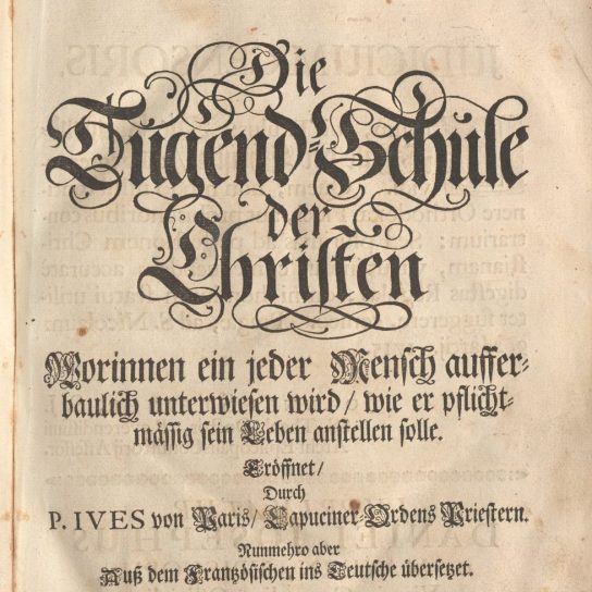 Frontispiz mit Verfasserporträt und Titelblatt des restaurierten Buchs y 11226 Frontispiz mit Verfasserporträt und Titelblatt des restaurierten Buchs y 11226