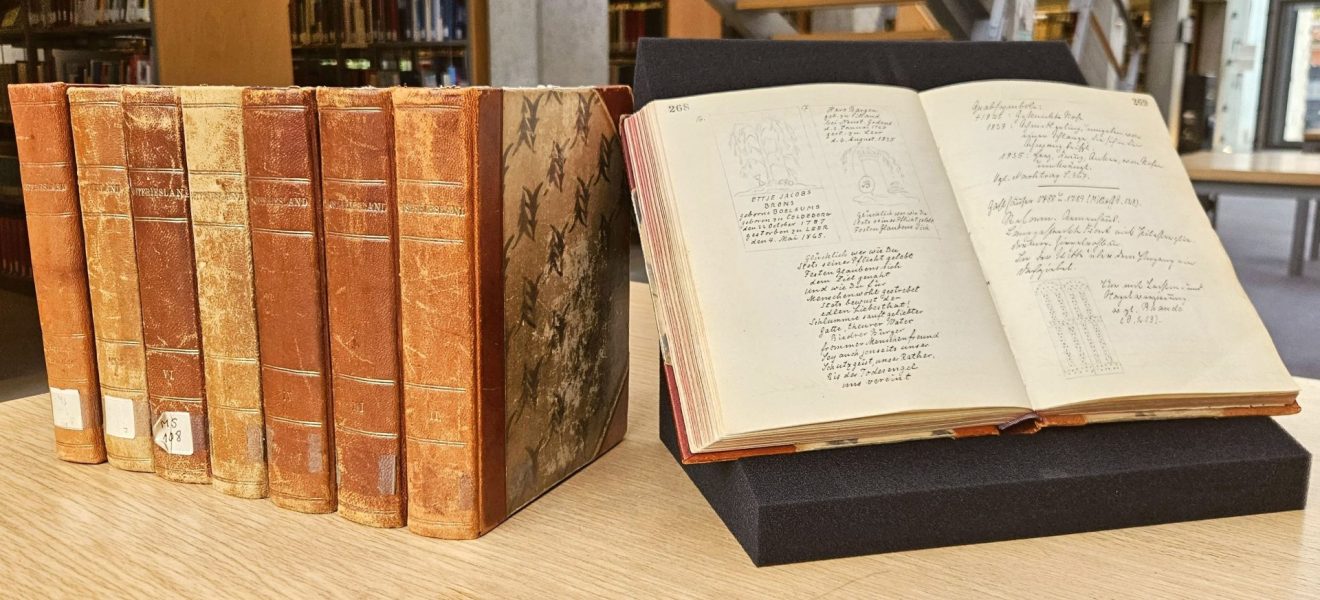 Jan Fastenau: Bau- und Kunstdenkmäler - Buchrücken und aufgeschlagener Band 1